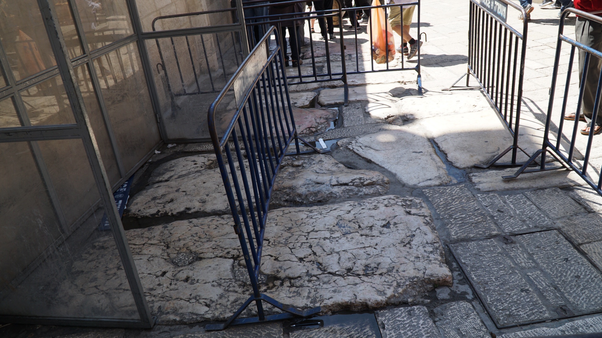 Ancient Street stone along the Via Dolorosa